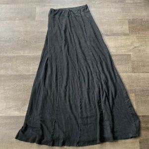 Extra Long Black Skirt